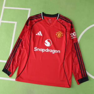 MANCHESTER UNITED - 25/26 - Home - Long Sleeve (Fan Version)